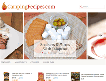 Tablet Screenshot of campingrecipes.com